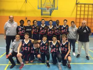 La formazione Under 14 del Bc Trecate impegnata a Biella